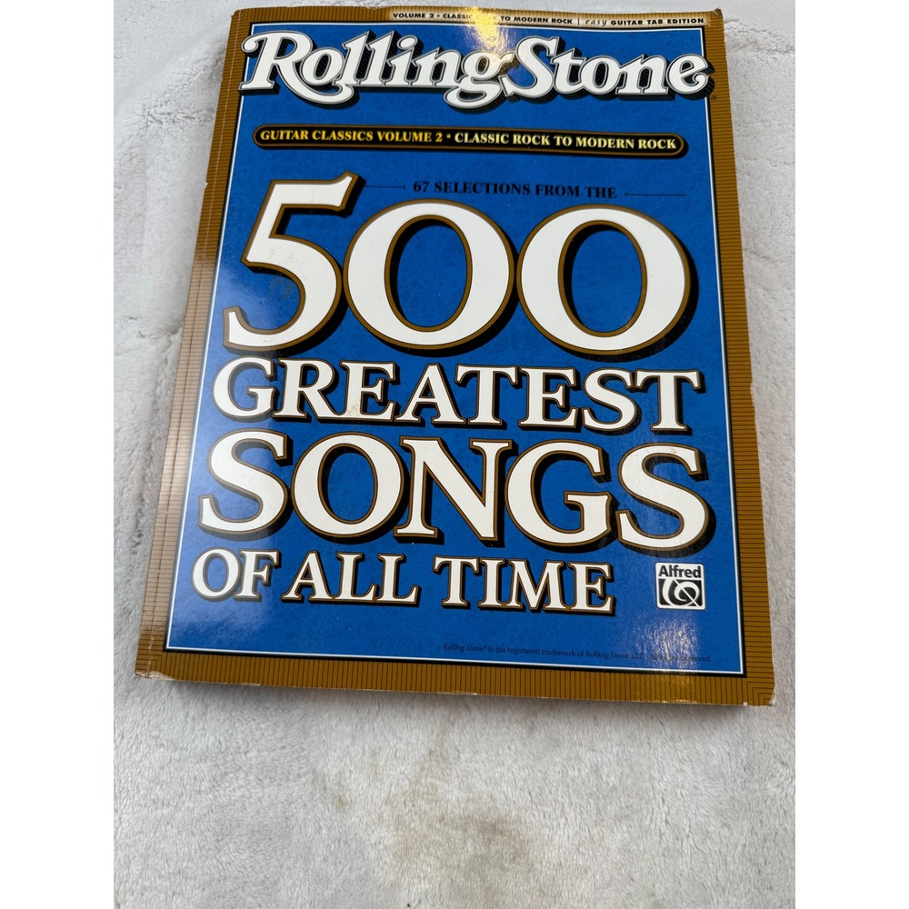 Rolling Stone 500 Greatest Songs of All Time Guitar Tab Songbook Volume 2 Alfred